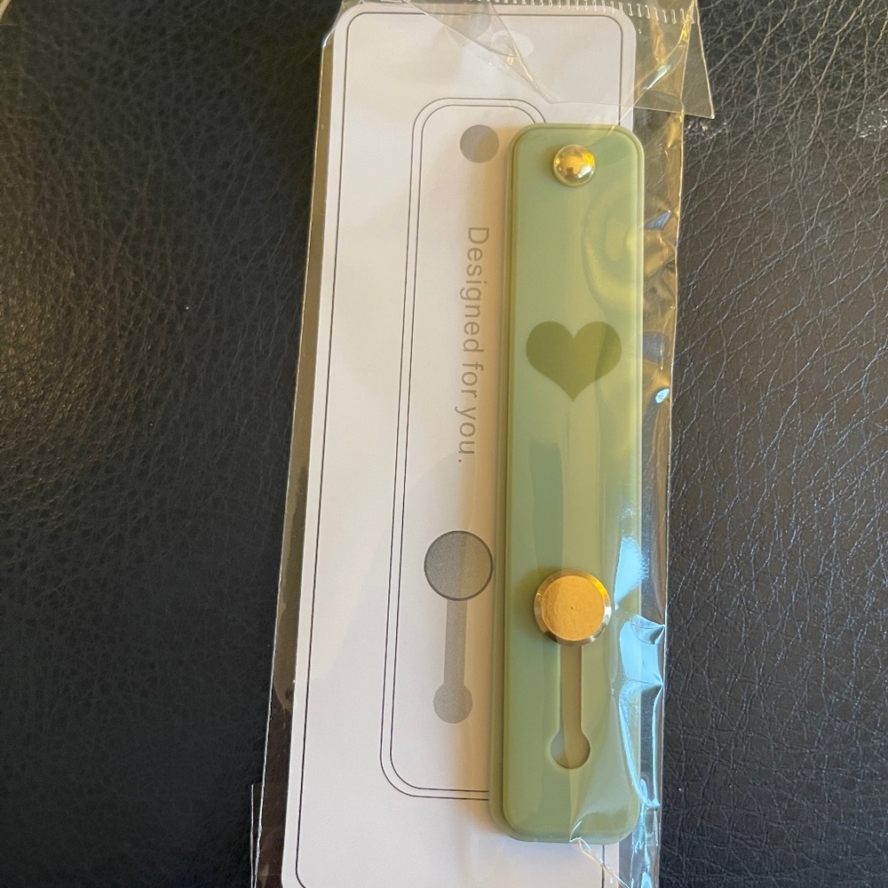 Green cell phone handle